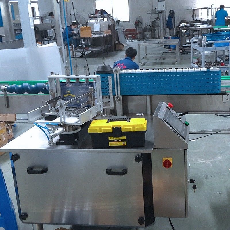 Macchina per l'etichettatura della pasta completamente automatica per barattoli rotondi, lattine, capacità di carico di 400 kg