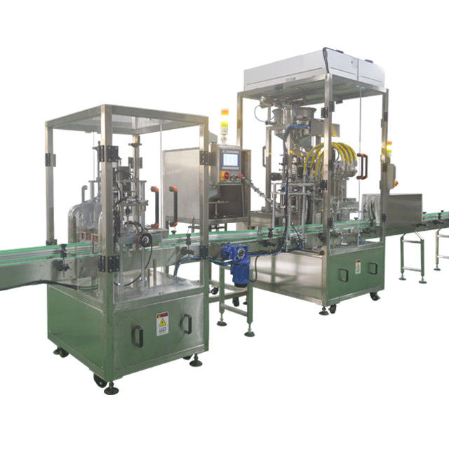 Linea di produzione 2023 1000 bottiglie all'ora con 4 ugelli di riempimento di bottiglie e pompa a pistoni