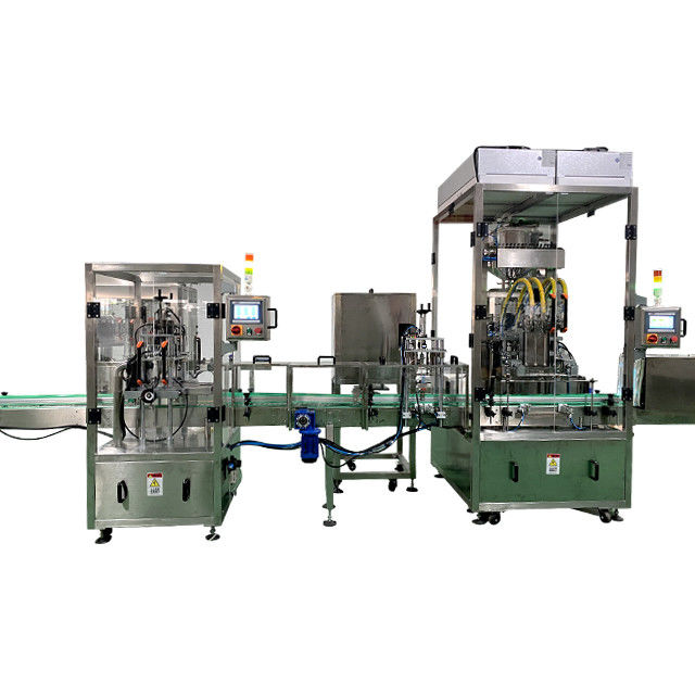 2023 Sterilizzazione del latte fresco Linea di riempimento e copertura a quattro teste per il funzionamento
