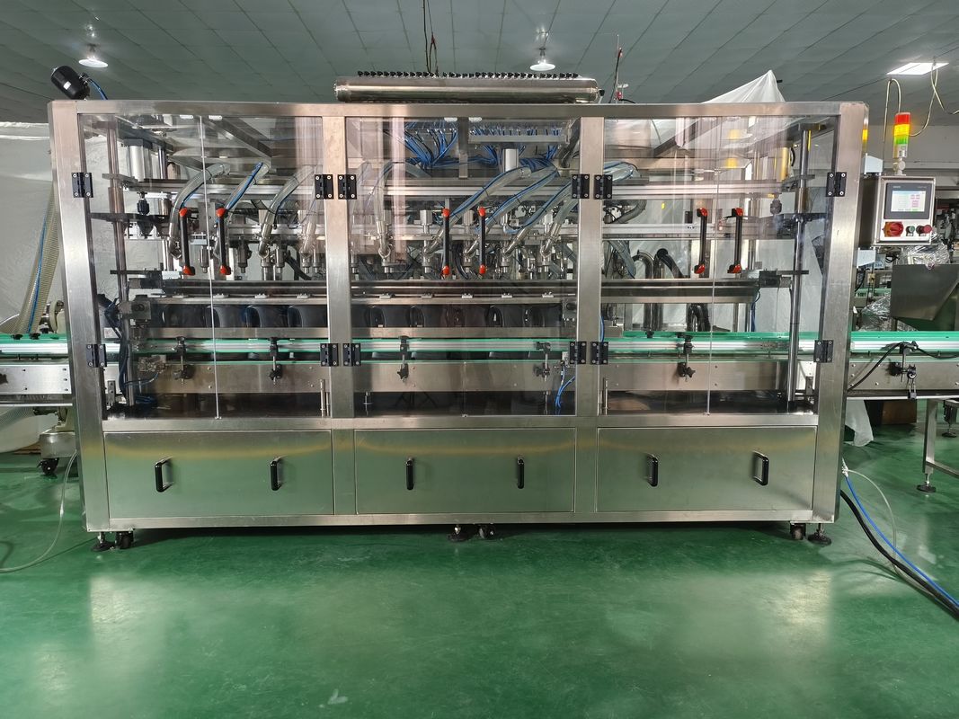 Linea di produzione di etichettatura a doppio lato per il gel da doccia