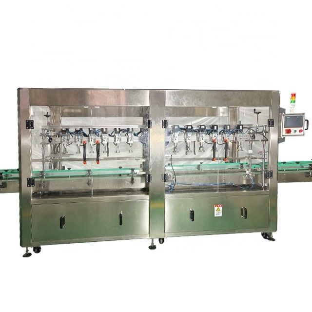 Linea di produzione di detersivi per shampoo e biancheria da 25 kW con etichettatura e tappo a doppio lato