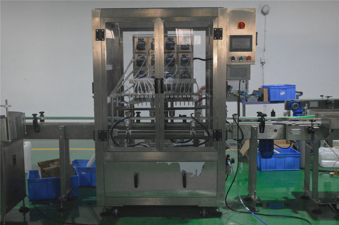 16 teste bottiglia per la cura della pelle pompa peristaltica macchina di riempimento linea di produzione per l'uscita