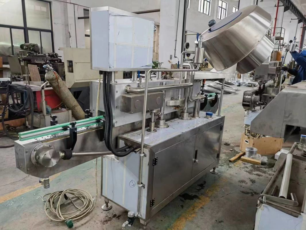 Ispezione video fornita macchina di tappo a vuoto automatico per bottiglie di vetro