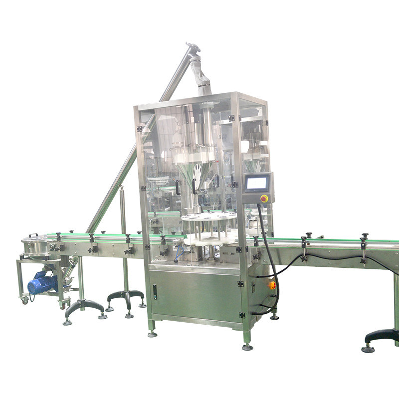 320 KG Componenti di base PLC attrezzature di riempimento di bottiglie in polvere per la produzione automatica