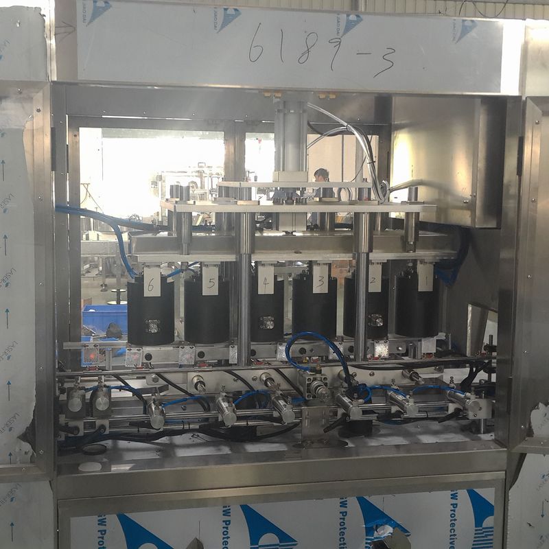 2400-3000 bottiglie all'ora Automatica di tipo lineare bottiglia di vetro barattolo di metallo stagno a vuoto sigillatore di tappo macchina