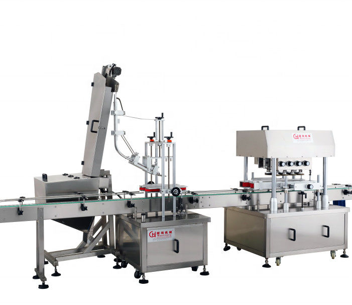 Tipo di imballaggio Cassa in legno 900 KG Macchina di copertura rotonda di bottiglie in plastica con sorter del coperchio