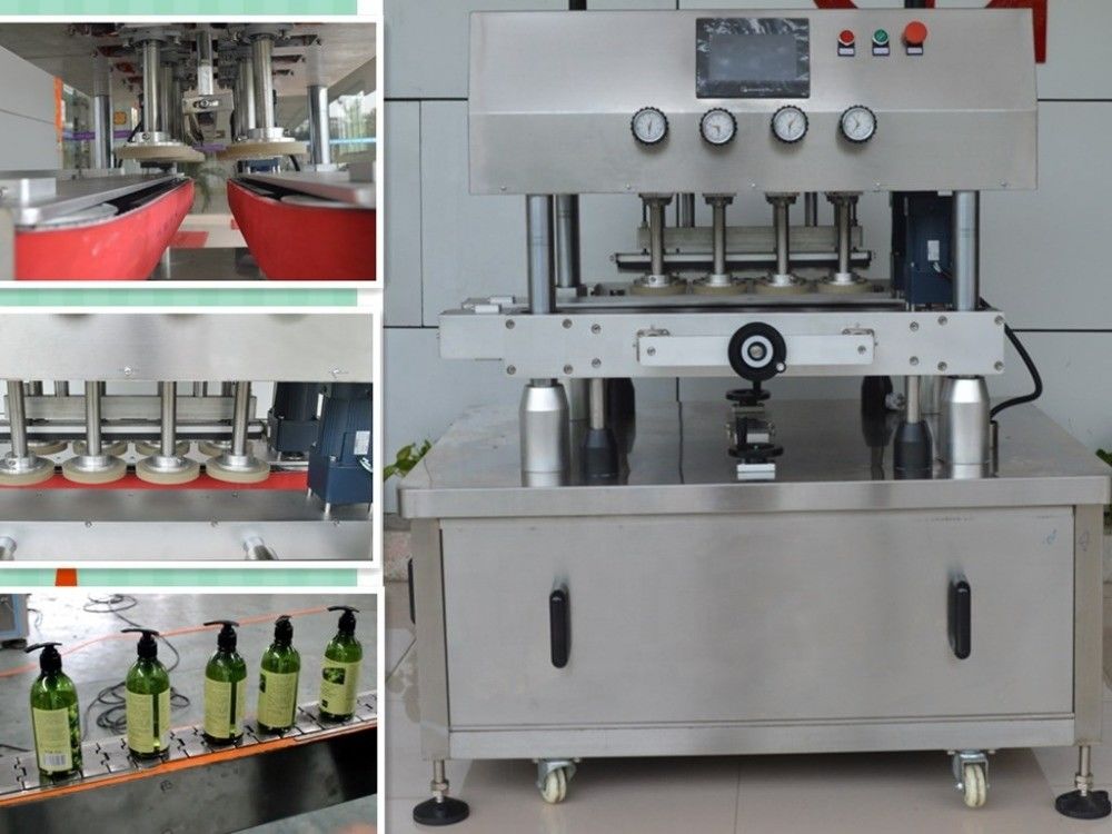 Tipo di imballaggio Cassa in legno 900 KG Macchina di copertura rotonda di bottiglie in plastica con sorter del coperchio
