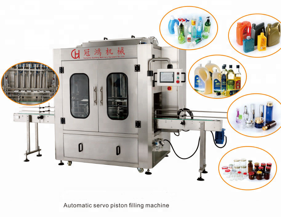 Macchina di riempimento a pistoni caldi automatico a 4 teste per il programma di controllo del riempimento con gel/cera per capelli