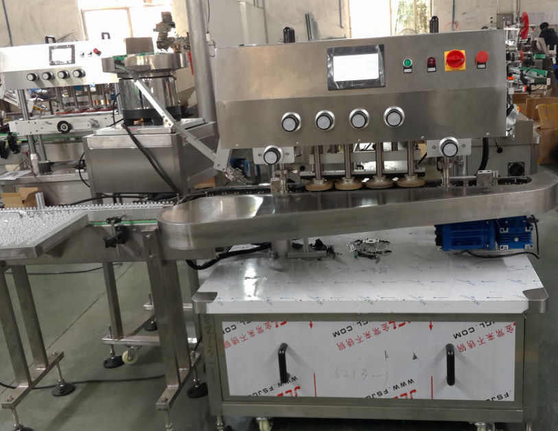 Macchina di copertura di bottiglie di vetro di piccola capacità per olio essenziale e copertura di olio medicato