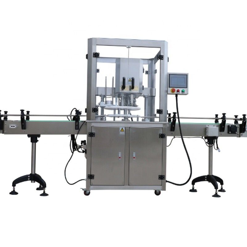 Performance di sigillamento del coperchio dell'imbracatore macchina automatica di copertura a vuoto del barattolo di vetro con 1 testa